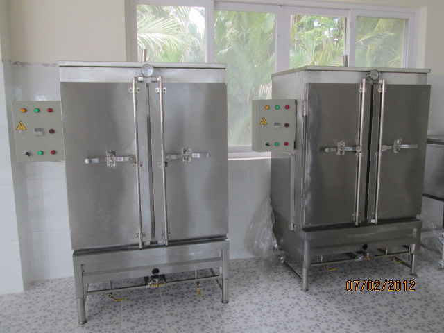 Tủ nấu cơm công nghiệp 12 khay tu nau com cong nghie q100kg3 1