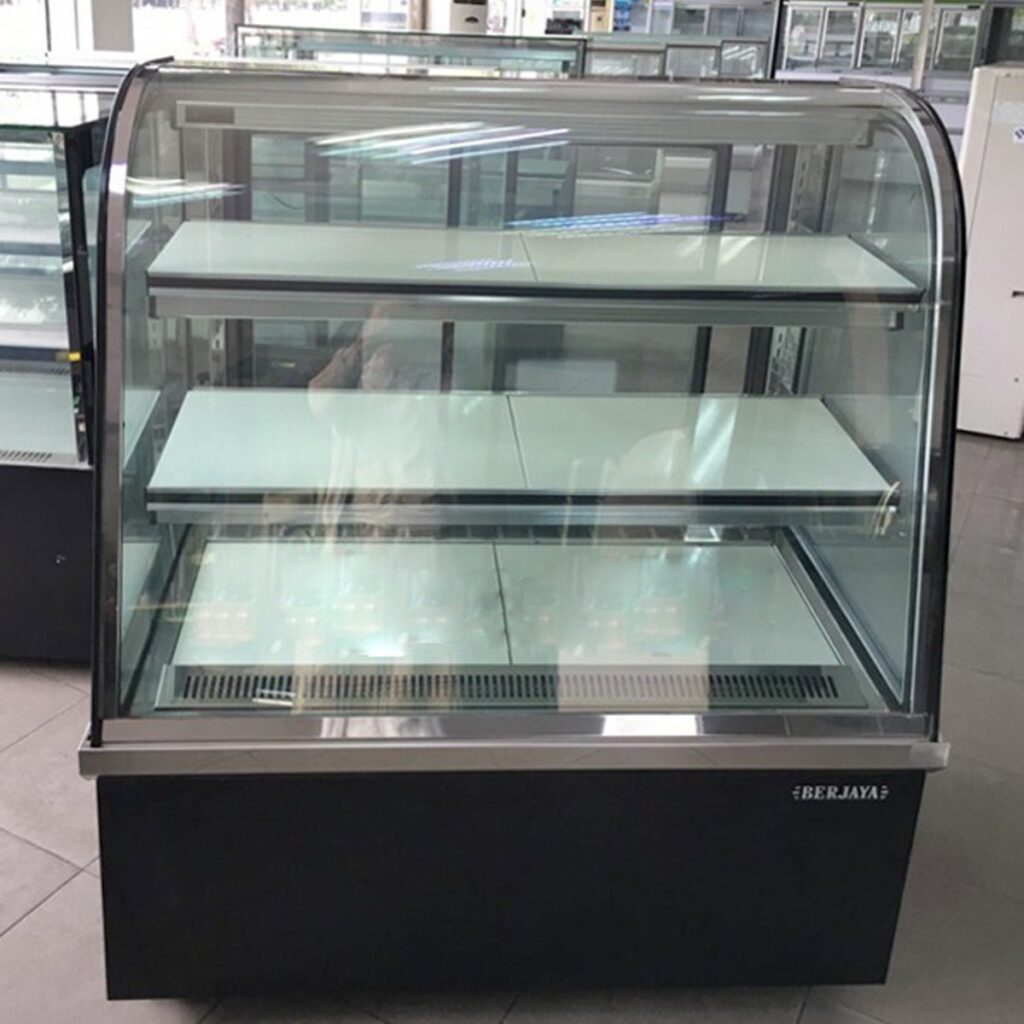 Tủ bánh ngọt trưng bày kính cong CCS-09SS-2 Berjaya