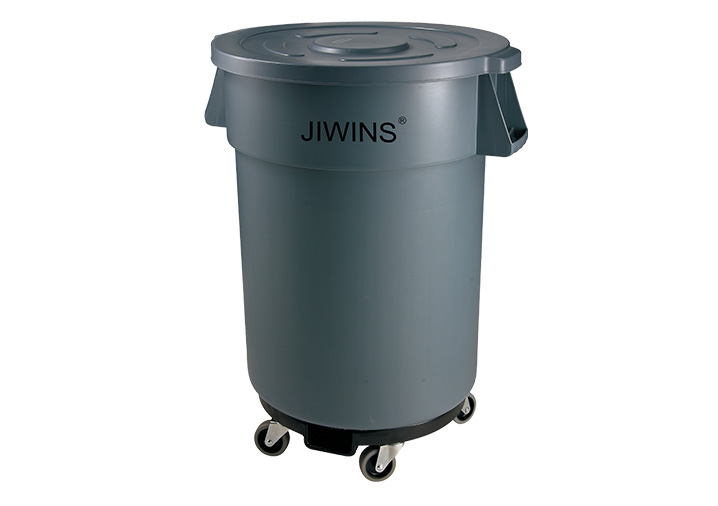Thùng rác Jiwins di chuyển có nắp JW-CR76E+JW-CRC2P+JW-RCD