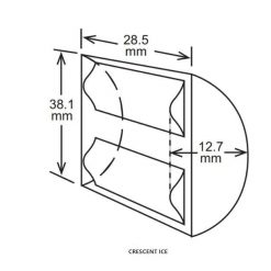 Máy làm đá bán nguyệt công suất 160kg/ngày Hoshizaki KMD-201AWB da ban nguyet cong suat lon hoshizaki km 590dj