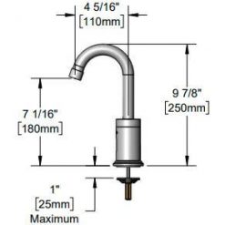 Alternative view of VÒI CẢM ỨNG T&S CEF-1DG-VF05